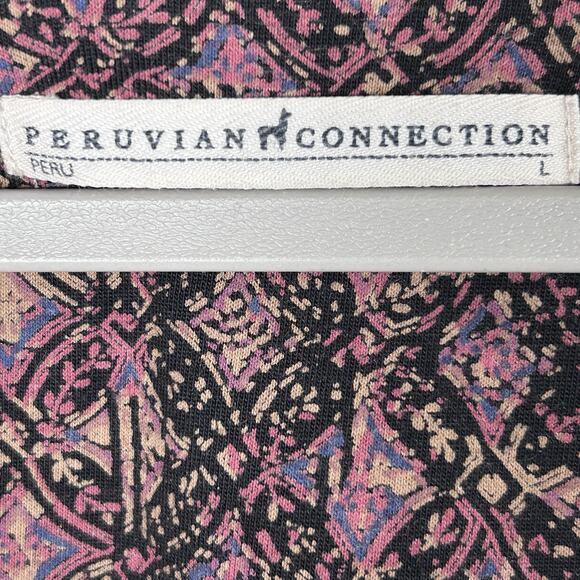 Peruvian Connection Womens Sz L cotton knit dress - Picture 3 of 6